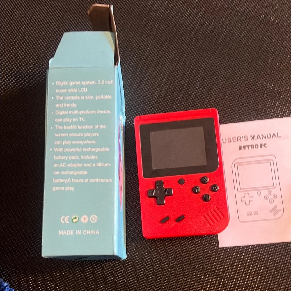 Red Handheld Game Console